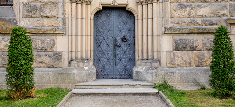 Traditional Double Front Doors in Pinewood, FL
