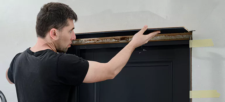 Wood Door Hole Repair in Pinewood, FL