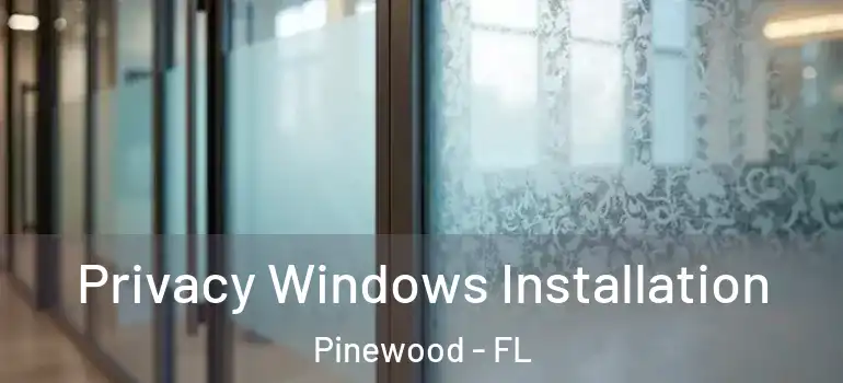  Privacy Windows Installation Pinewood - FL